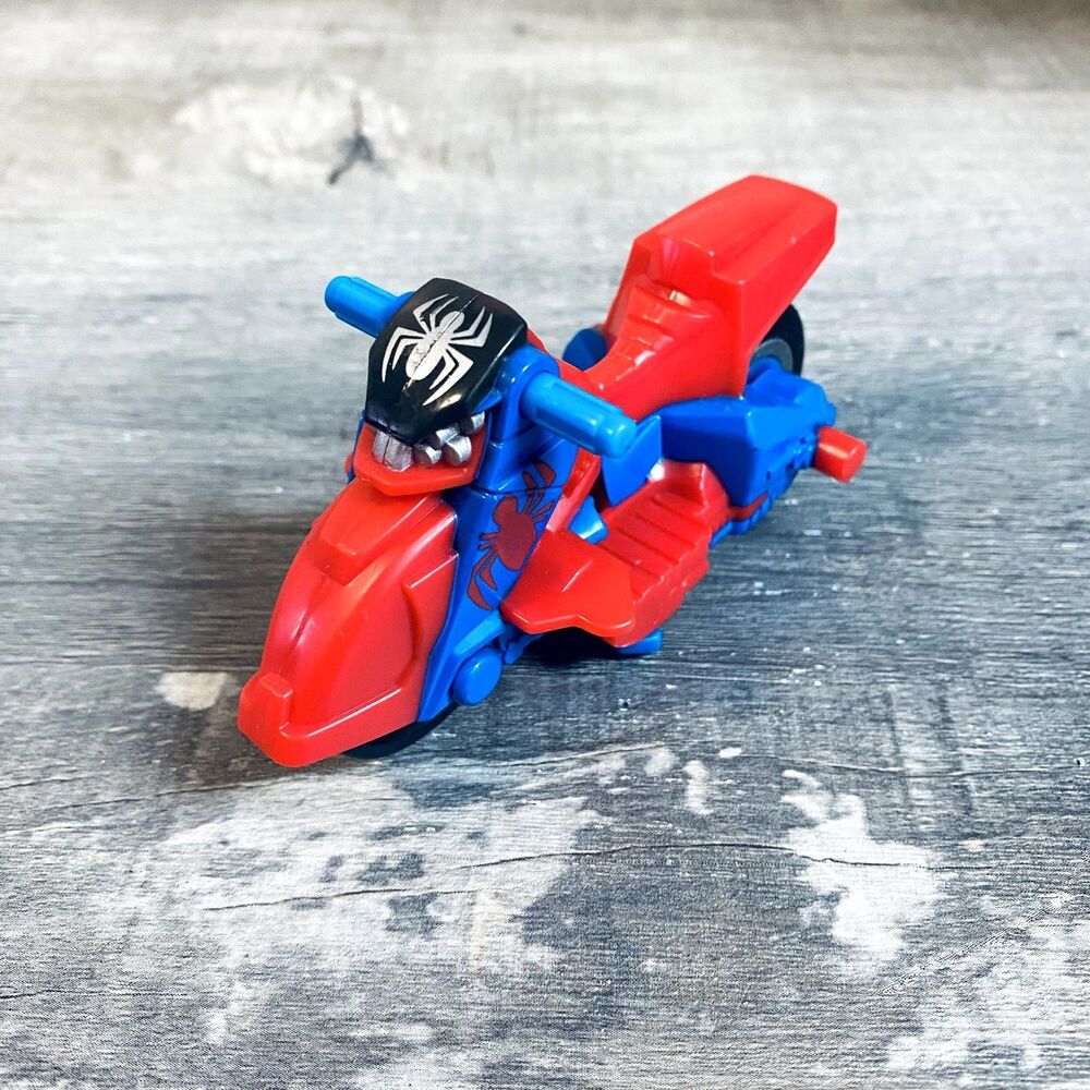 2012 Hasbro Marvel Spider-man Motorcycle Speed Bike Red And Blue
